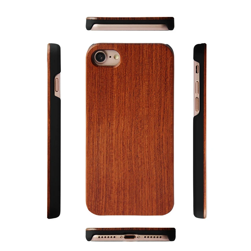 Dongguan Factory Fashional Wood Case Mobile Phone Shell Thin Bumper Cover For Iphone 6 7 8 Plus 11