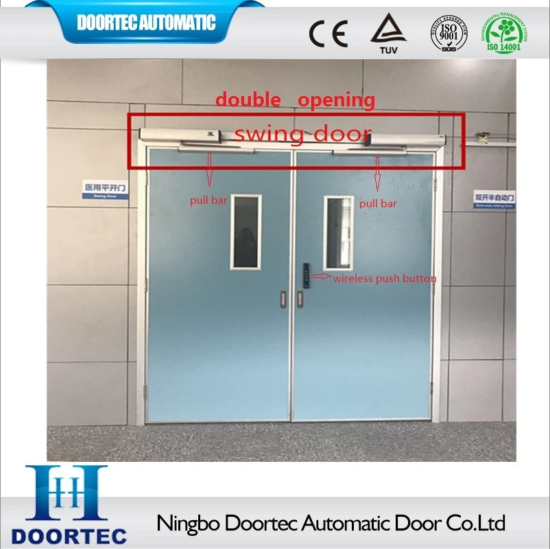 Doortec adjustment  automatic  swing door opener with sensor 55w motor suitable glass door or wooden door DIY