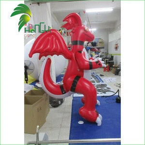 double layer pvc inflatable red dragon suit costume for sale