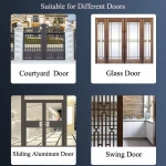 Double Sided Door Lock Smart Sliding Aluminum Fingerprint Door Lock with Europe 3585/4585 Lock Body