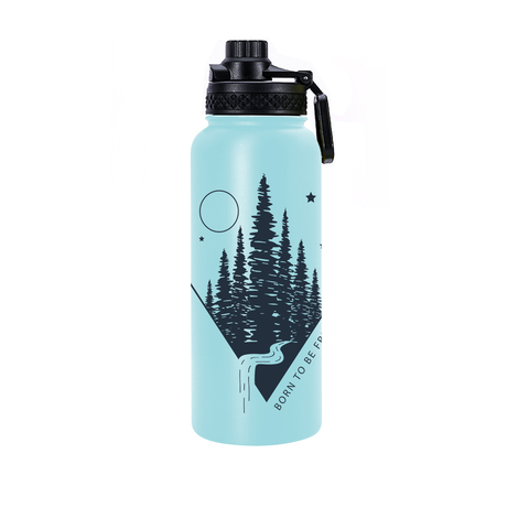 Buy Double Wall Water Bottle Stainless Steel Flask Sports Bottle With ...
