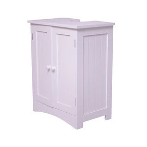 Dreamve Solid Wood Modern White Gloss Bathroom Furniture Bathroom Vanity