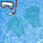 Durable 1 Pair Adult and Kids Swim Training Paddle Gloves Swimming Exercise Paddle Diving Gloves