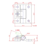 Durable and Reliable kitchen cabinet door plastic hinge with Reliable