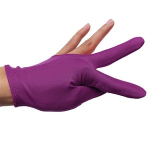 Durable Nylon 3 Fingers Glove for Billiard Pool