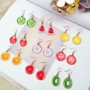 East gate INS fruit earrings female pineapple earrings small fresh fruit summer popular earrings for women
