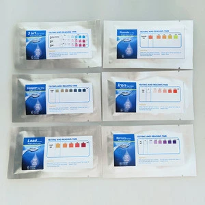 Easy At-home for well or municipal water test kit for Heavy metal in low testing range
