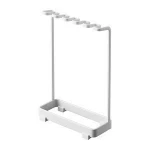 Eco Bathroom Accessories Metal Black Hollow Toothbrush Toothpaste Rack Wash Cup Storage Rack
