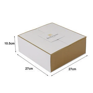 eco-friendly plain white luxury sweets boxes packaging