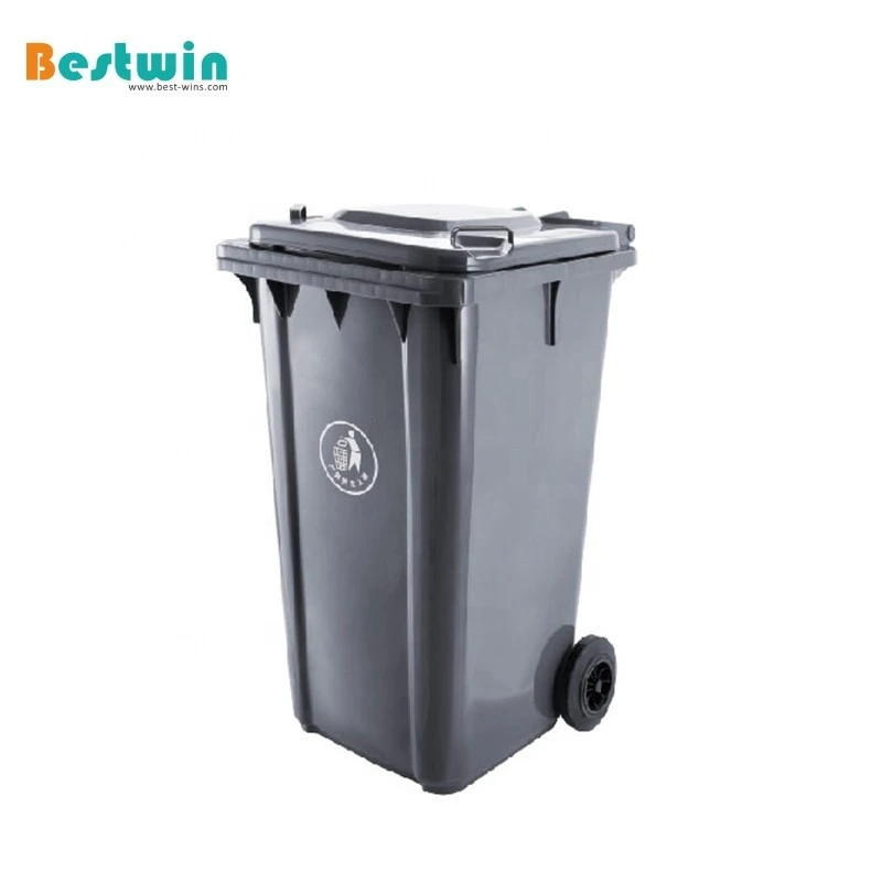 Eco-friendly plastic dustbin multi-size garbage waste bin