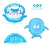EITS Baby Pool Float, Shark-Shaped Infant Baby Pool Float with Canopy Inflatable Floatie Swim Ring for Kids Aged 9-36 Months