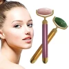 Electric Jade Roller Facial Massager Contour Nature Vibrating Quartz Beauty Bar Face Roller