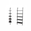 Elegant open-shelving structure bookshelves minimalist storage ladder bookcase