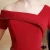 Import Elegant Short Sleeve Red Beaded Long Evening Dresses Homecoming Dresses Cocktail Party Prom Dress Women from China