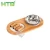 Import Elevated Bamboo Pet Feeder Dog Cat Bowls Stand with 2 Stainless Steel Bowls from China