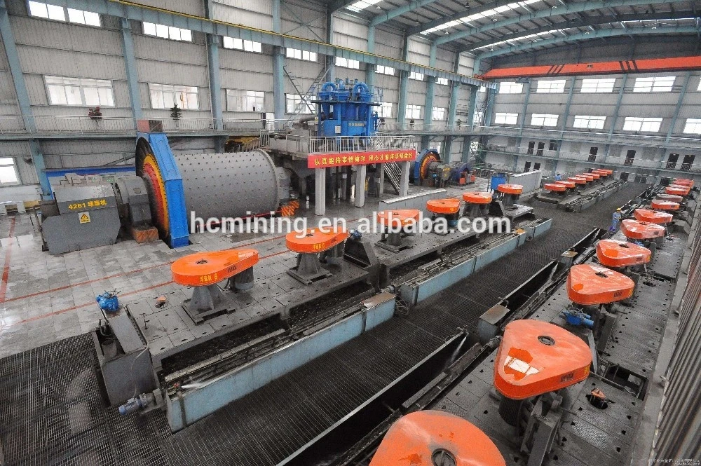engineer support 100tons copper ore beneficiation plant/flotation machine