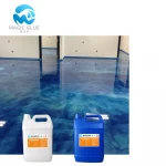 Epoxy resin metallic paint anti-static floor