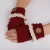 Import European American wool gloves Lace button open finger warm Hand knitted gloves from China