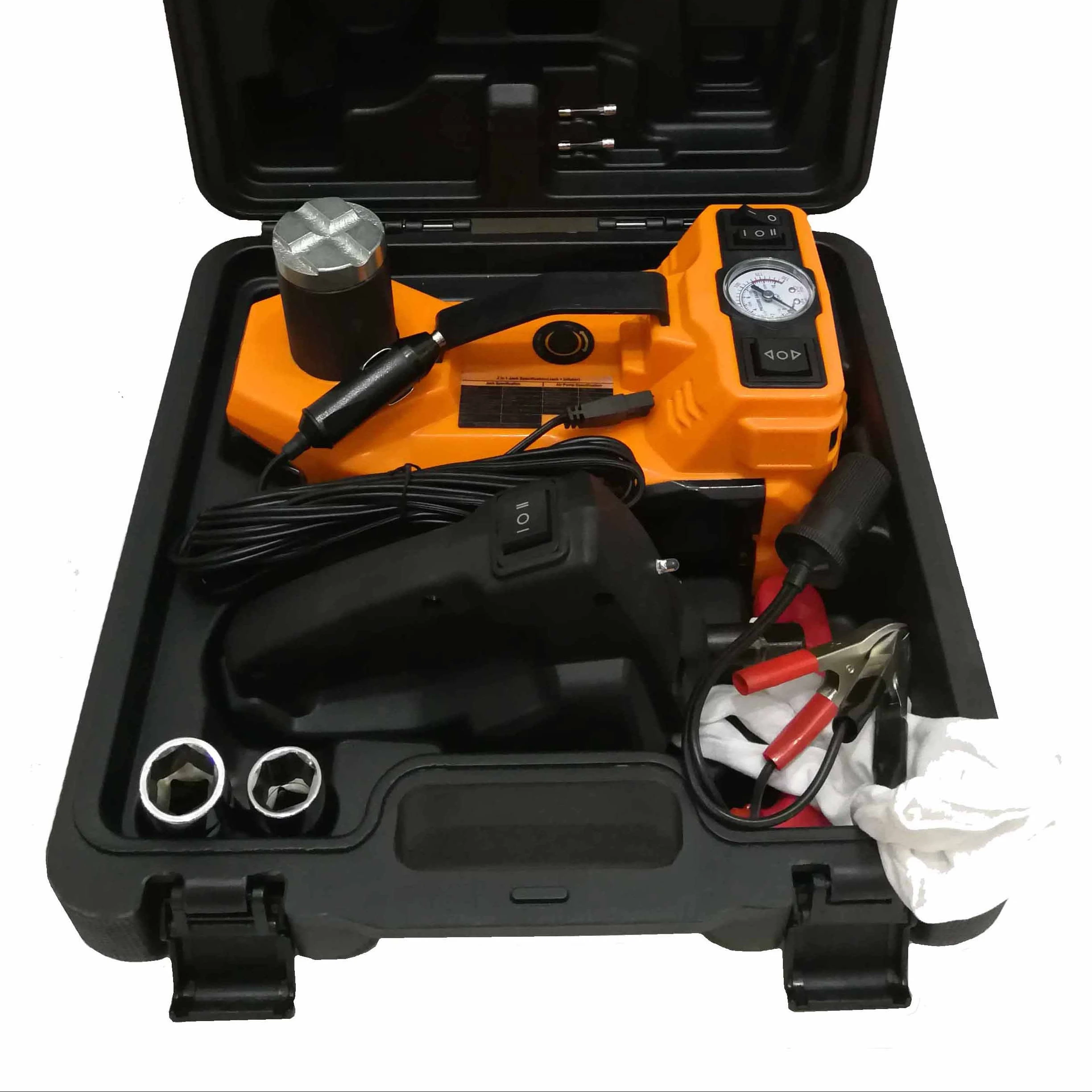 Excellent Quality 12V  ELECTRIC HYDRAULIC JACK  SUIT  AND IMPACT WRENCH