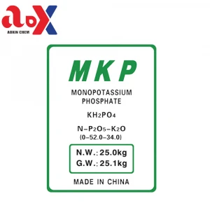 excellent quality used as raw material for high-end water soluble fertilizer liquid potassium phosphite MKP 0-52-34