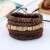 Import Exquisite Charming Coconut Shell Bracelet Adjustable DIY Wood Bead Hand Rope Woven Leather Bracelets from China
