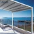 Import Exterior White Summerhouse Retractable Roof Awnings With Lights from China