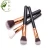 Import facial brush cosmetic brushes 8 pcs mini naked makeup brushes set red from China