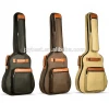Factory custom fashion leather portable handle guitar bag musical instrument bag