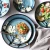 Import Factory Direct Handmade Plates Flower Korean Style Pattern Dinnerware Fine Bone China Dinner Sets from China