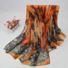 Factory Directly Custom Printing Silk Shawls and Women Decoration Silk Scarves