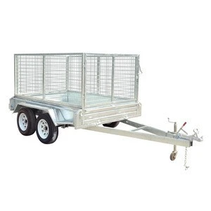 Factory manufacturing sales tandem box trailers 10x5 for farm transport