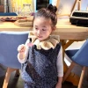 Factory OEM New warm childrens neckwear cotton knit frill scarf baby