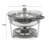 Factory price 4.5L stainless steel Round Shape buffet stove buffet server food warmer luxury chafing dishes pour buffet