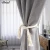 Import Factory price built-in American style polyester window valance curtains jacquard for living room from China