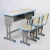 Import Factory price hot sale cheap school furniture student desk and chair  children double set kids plastic study table from China