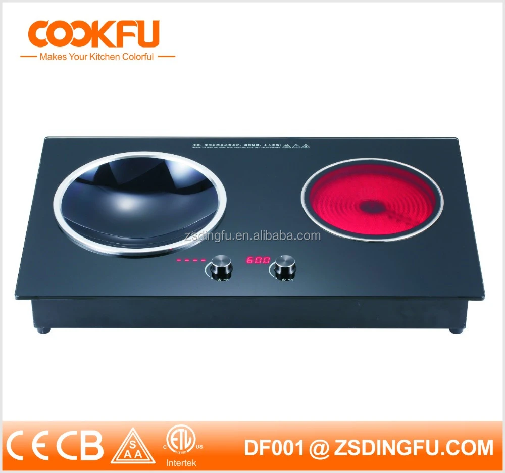 factory price multi-functional double burners induction cooker ceramic glass