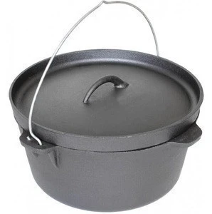 Factory Supply Cast Iron Dutch Oven/Camping Cookware no Leg for Sale
