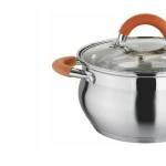 Factory Supply European Market Elegant Style 16cm Stainless Steel Kitchen Casserole