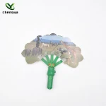 Factory supply portable handheld folding plastic fan