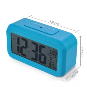 Factory wholesale Large LCD Display Temperature version Digital Alarm Clock Desk Clock