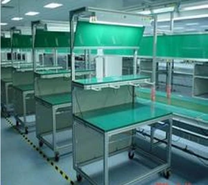 Factory Workbench Laboratory Assembly Line Belt Conveyor