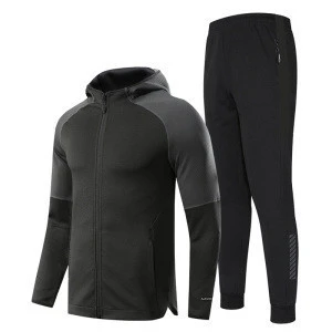 Buy Fall Running Set Men Long Sleeve Jacket Sweatpants Sportswear