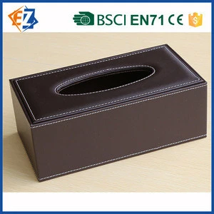 Fancy Business Leather Tissue Paper  Box