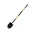 Import Farming Garden Carbon Steel Round Spade Metal Shovel Head with Wooden Long Handle from China