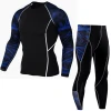 Fashion casual two piece print breathable sweatsuit jogging sport clothes slim fit tracksuits men sports track suit for men