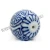Import Fashion jewelry hand painted blue and white porcelain balls, round ceramic beads from China