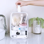 Fashion Women Travel Makeup Cosmetic Bag waterproof TPU Snowflakes Pattern Wash bag