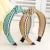 Import Fashionable new hair hoop retro-made straw braided headband hair accessories wide side knotted female hair band wholesale from China