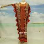 Fashional african women clothing patterns floral print prom dresses with beading