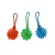 Import Fast Delivery Free Sample Cotton Woven Rope Spikey Pet Bite Ball TPR Rubber Dog Toy from China